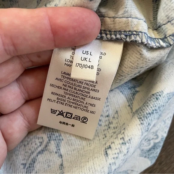 Anthropologie Pilcro Blue and White Button Down Shirt - Picture 10 of 11